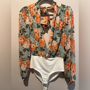 Hello Molly floral bodysuit